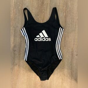 Adidas Black and White One-Piece Swimsuit sz XL